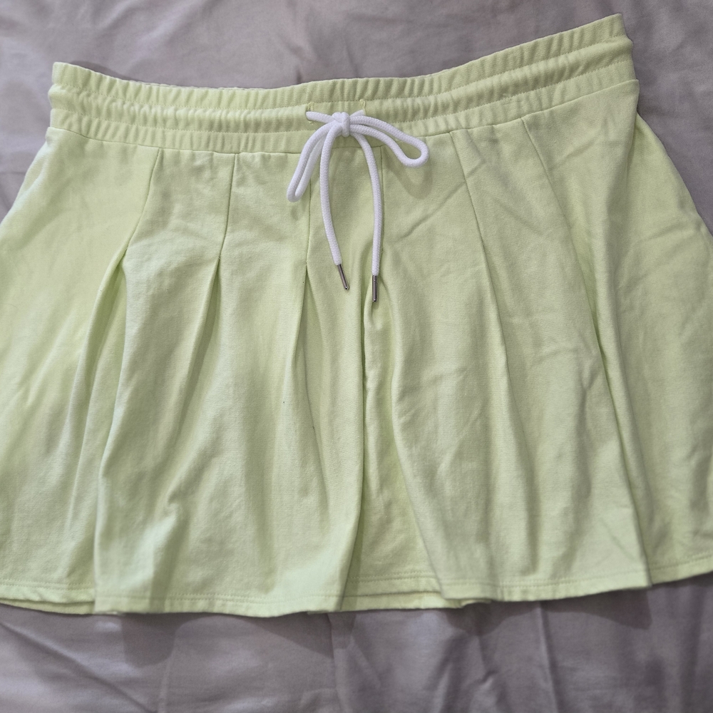 Lime Green Skater Skirt